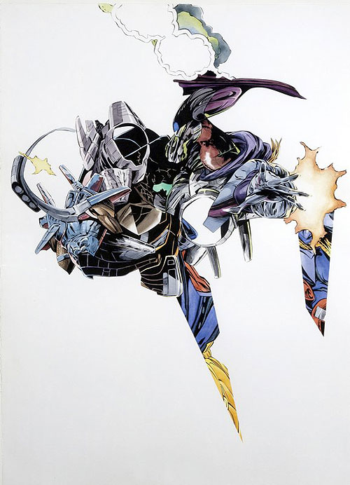 aaron noble art comic abstract booooooom
