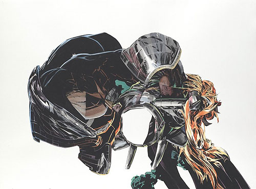 aaron noble art comic abstract booooooom