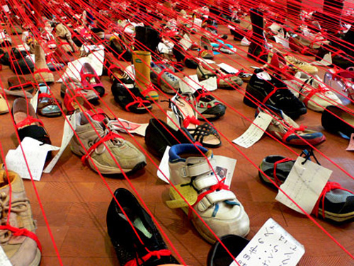 chiharu shiota art artist string booooooom blog