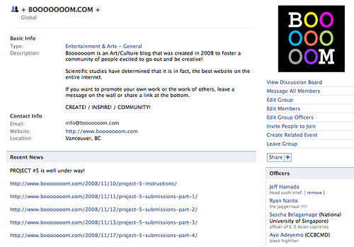 booooooom facebook group