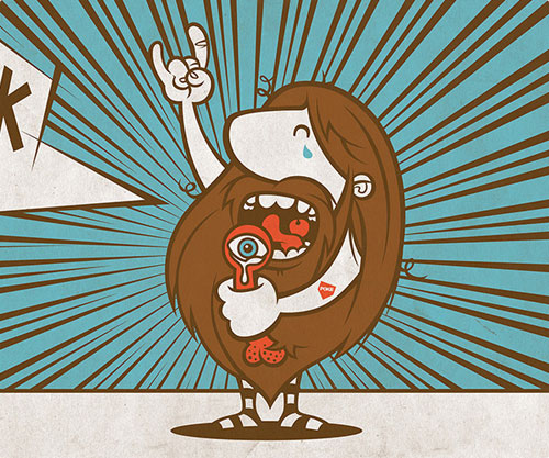 booooooom cookie illustration drawing