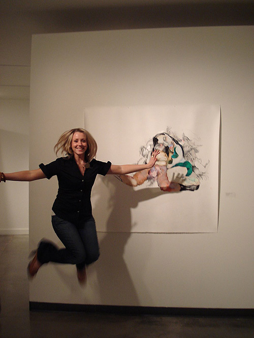jumping in art museums galleries allison reimus