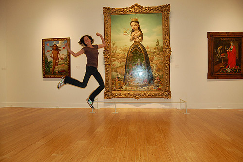 jumping in art museums galleries allison reimus