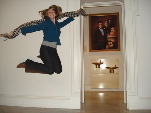 jumping in art museums galleries allison reimus