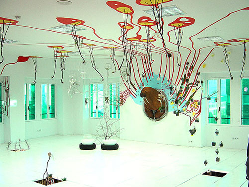 Gerda Steiner Jorg Lenzlinger brainforest art artist installation