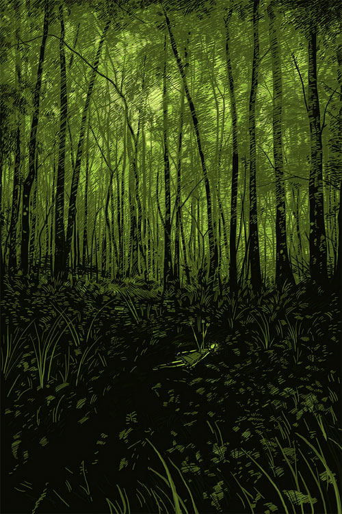 daniel danger screenprint poster illustration illustrator