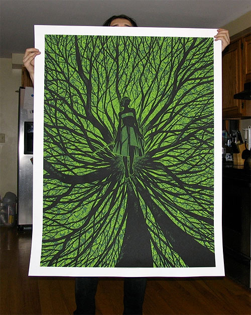 daniel danger screenprint poster illustration illustrator