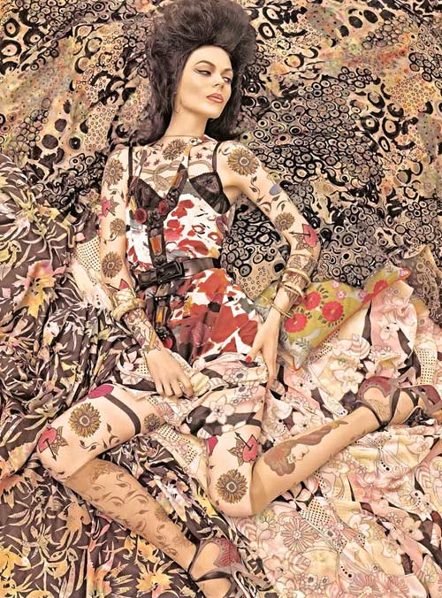 vogue steven meisel patterns fashion photography
