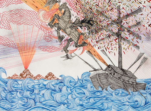 andrew schoultz painter painting art illustration