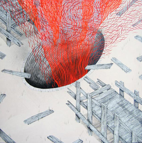 andrew schoultz painter painting art illustration
