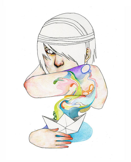 fumi mini nakamura miniature mouse illustration drawing illustrator