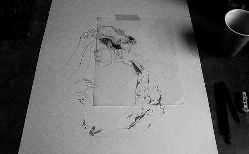 fumi mini nakamura miniature mouse illustration drawing illustrator