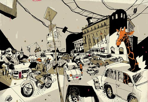 josh cochran illustrator editorial illustration