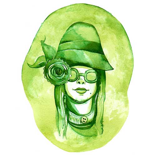 lisa romero paper bullet illustration painting