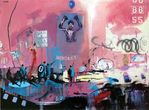 marcus jansen painting painter oil collage