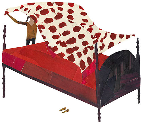 stefanie augustine illustration illustrator paper scrap painting