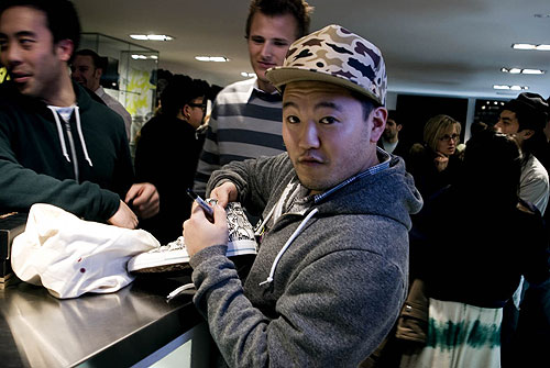 converse product red livestock vancouver jeff hamada event charity