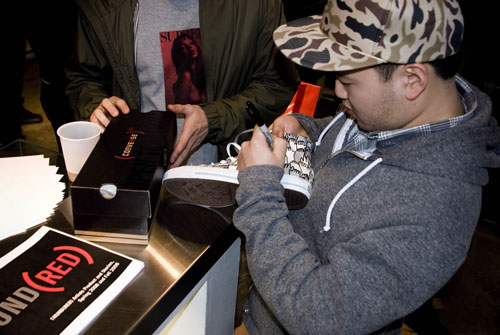 converse product red livestock vancouver jeff hamada event charity
