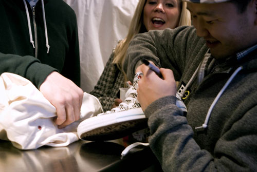 converse product red livestock vancouver jeff hamada event charity