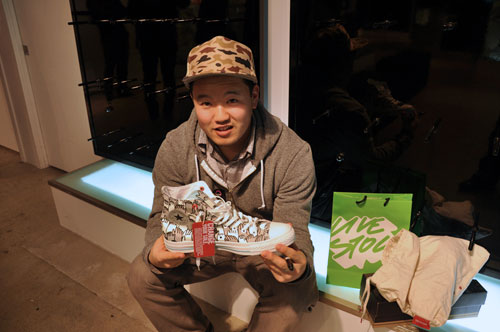 converse product red livestock vancouver jeff hamada event charity