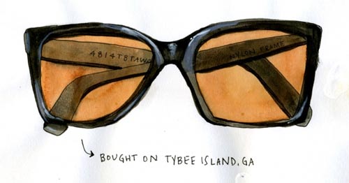 courtney reagor illustration sunglasses raised on sandwiches booooooom