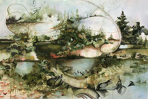 gregory euclide painting drawing mixed media relief