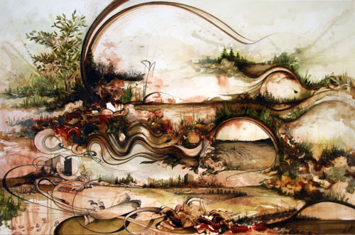 gregory euclide painting drawing mixed media relief