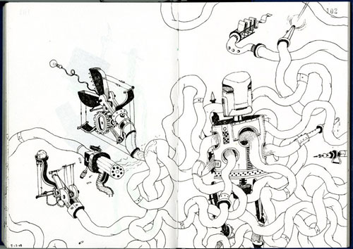 john hendrix illustration illustrator sketch book drawing