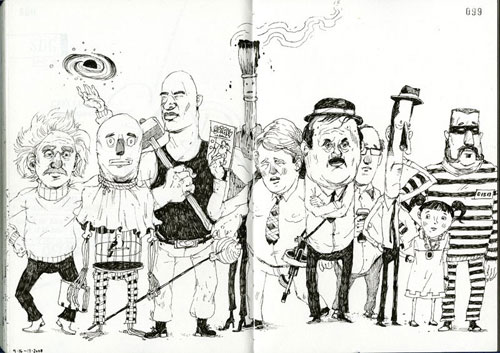 john hendrix illustration illustrator sketch book drawing