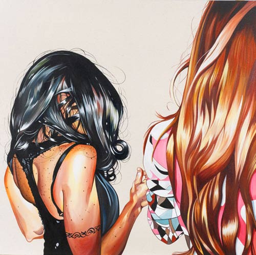 leah tinari acrylic gouache painter painting