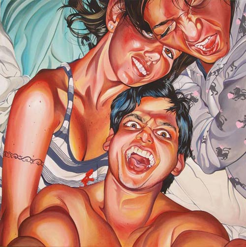 leah tinari acrylic gouache painter painting
