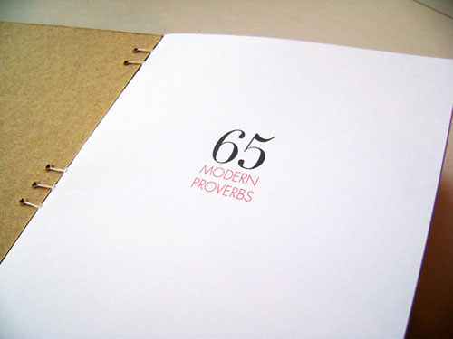 nikki farquharson graphic design 65 modern proverbs book