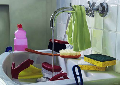 roberto bernardi painting oil photo realistic painter pop