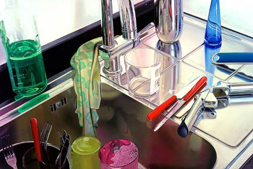 roberto bernardi painting oil photo realistic painter pop