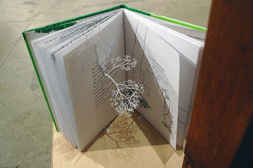 yuken teruya book page cut out flower