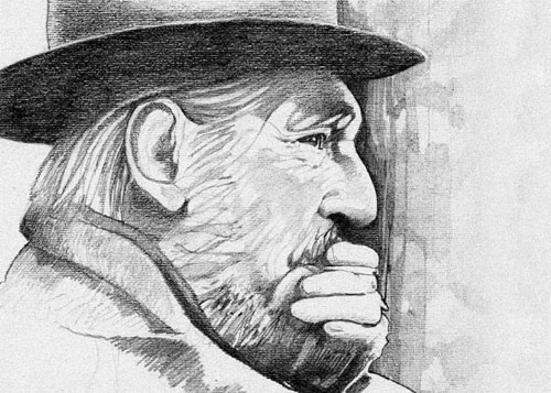 aaron baggio illustration pen ink pointillism