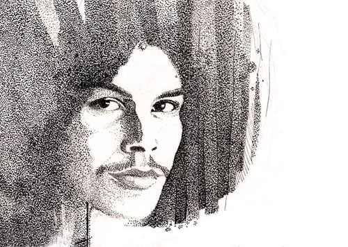 aaron baggio illustration pen ink pointillism