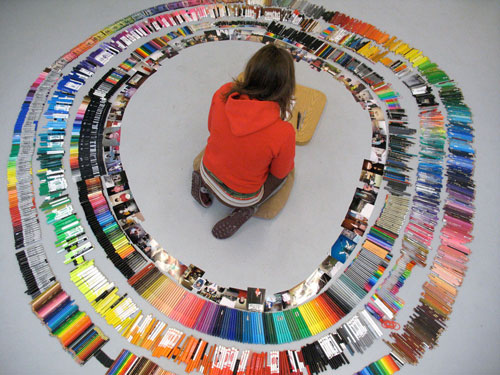 brooke inman artist drawing everything color circle