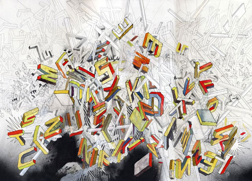cody hoyt drawing sketch illustration letter type