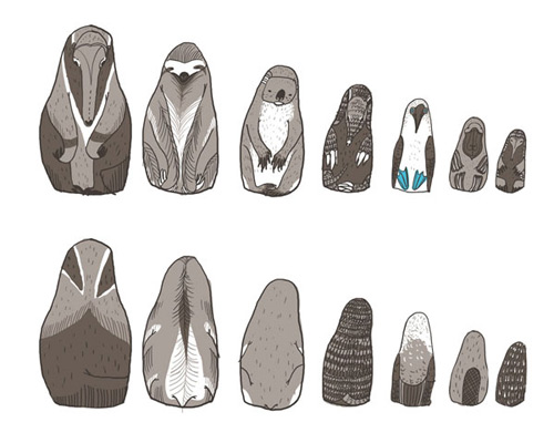 irina troitskaya matreshkas animal art sculpture russian dolls