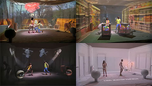 puma lift shoe light projection ad