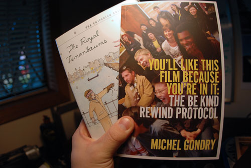 be kind rewind protocol michel gondry tenenbaums