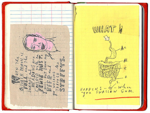 david fullarton notebook drawing mixed media painting journal