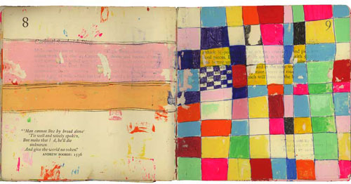 martha rich drawings sketchbook collage mixed media