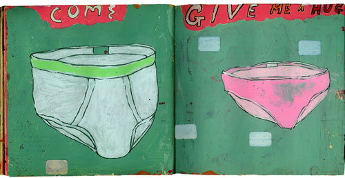 martha rich drawings sketchbook collage mixed media