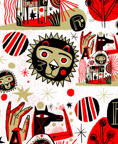 nate williams hand drawn tiling twitter wallpaper