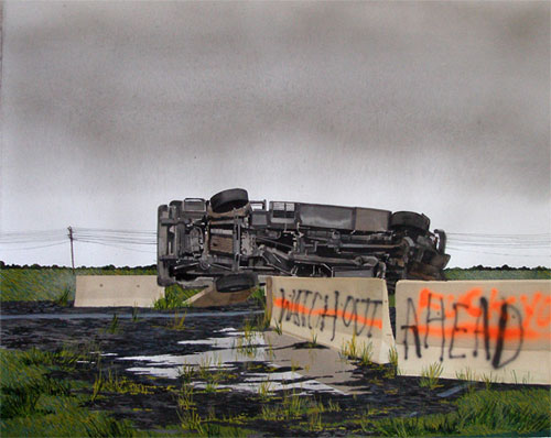 alex lukas drawing painting mixed media gouache