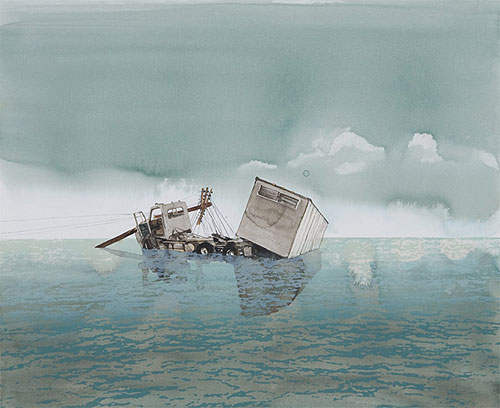 alex lukas drawing painting mixed media gouache