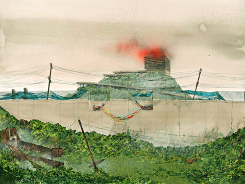 alex lukas drawing painting mixed media gouache