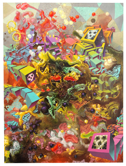 damon soule painting art fecal face gallery sf